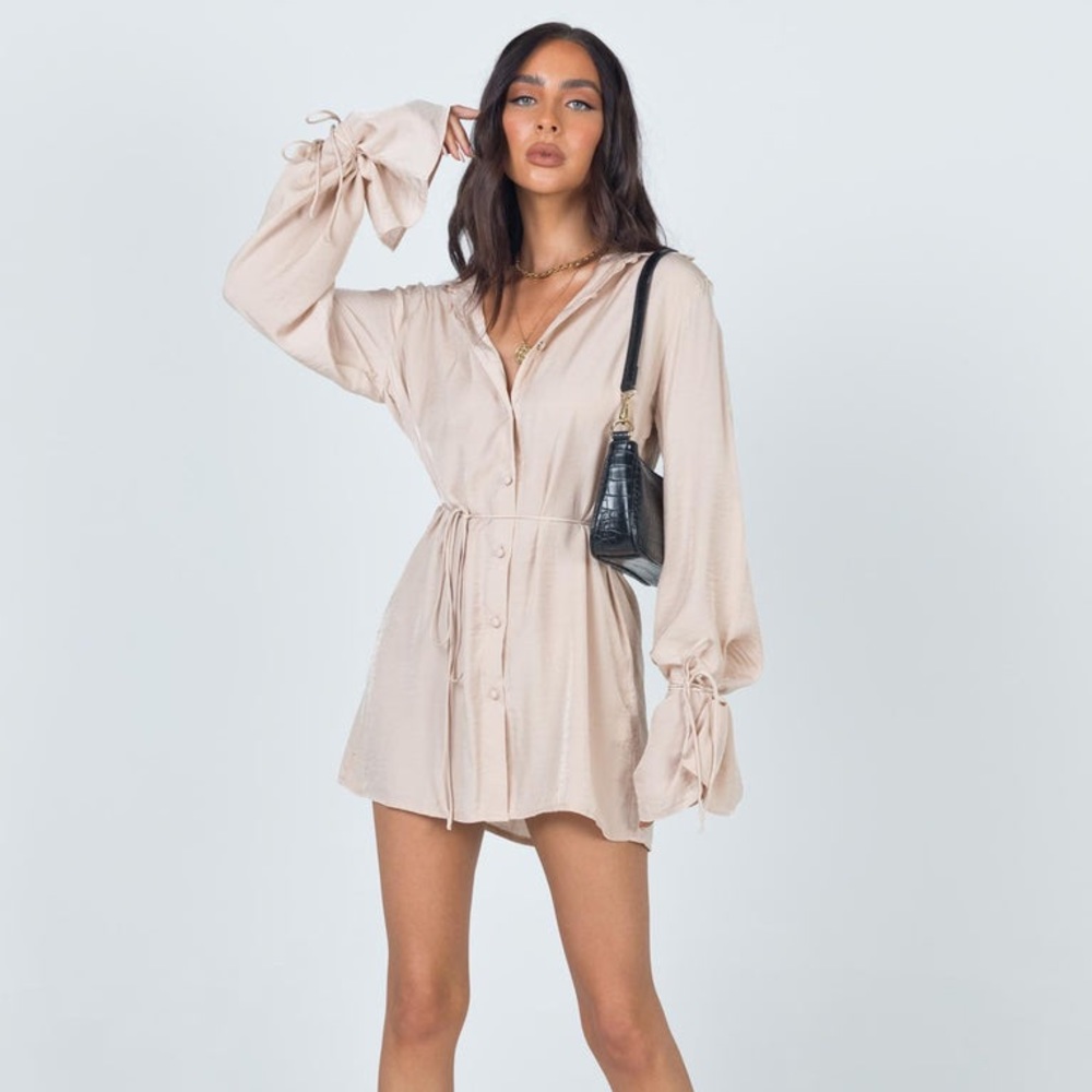 Princess Polly // Beige Mini Dress